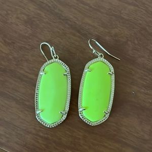 Yellow Kendra Scott earrings